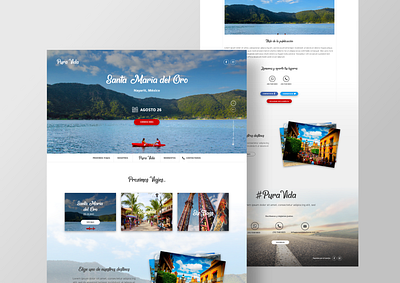 Pura Vida agency mexico planetoide platform tourism travel traveling ui web webdesign website