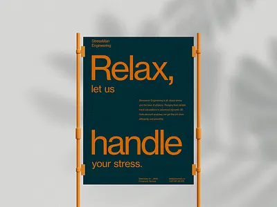 Engineering Stress art direction brand design branding brutalism design designinspiration minimal poster typography