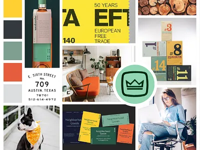 Moodboard - Astute branding creative direction mood board moodboard yellow