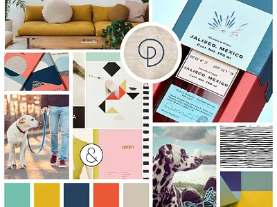 Moodboard - Pure branding bright cheerful colorful creative design creative direction mood board moodboard