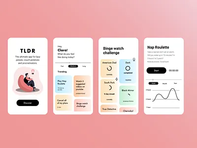TLDR app app design designslices ui