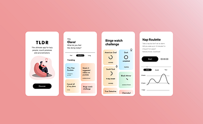 TLDR app app design designslices ui