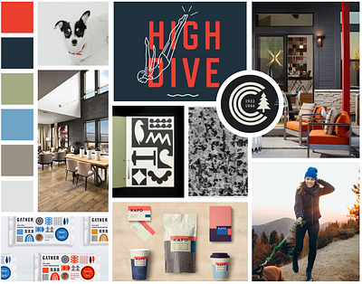 Moodboard - venturous branding creative direction mood board moodboard red strategy