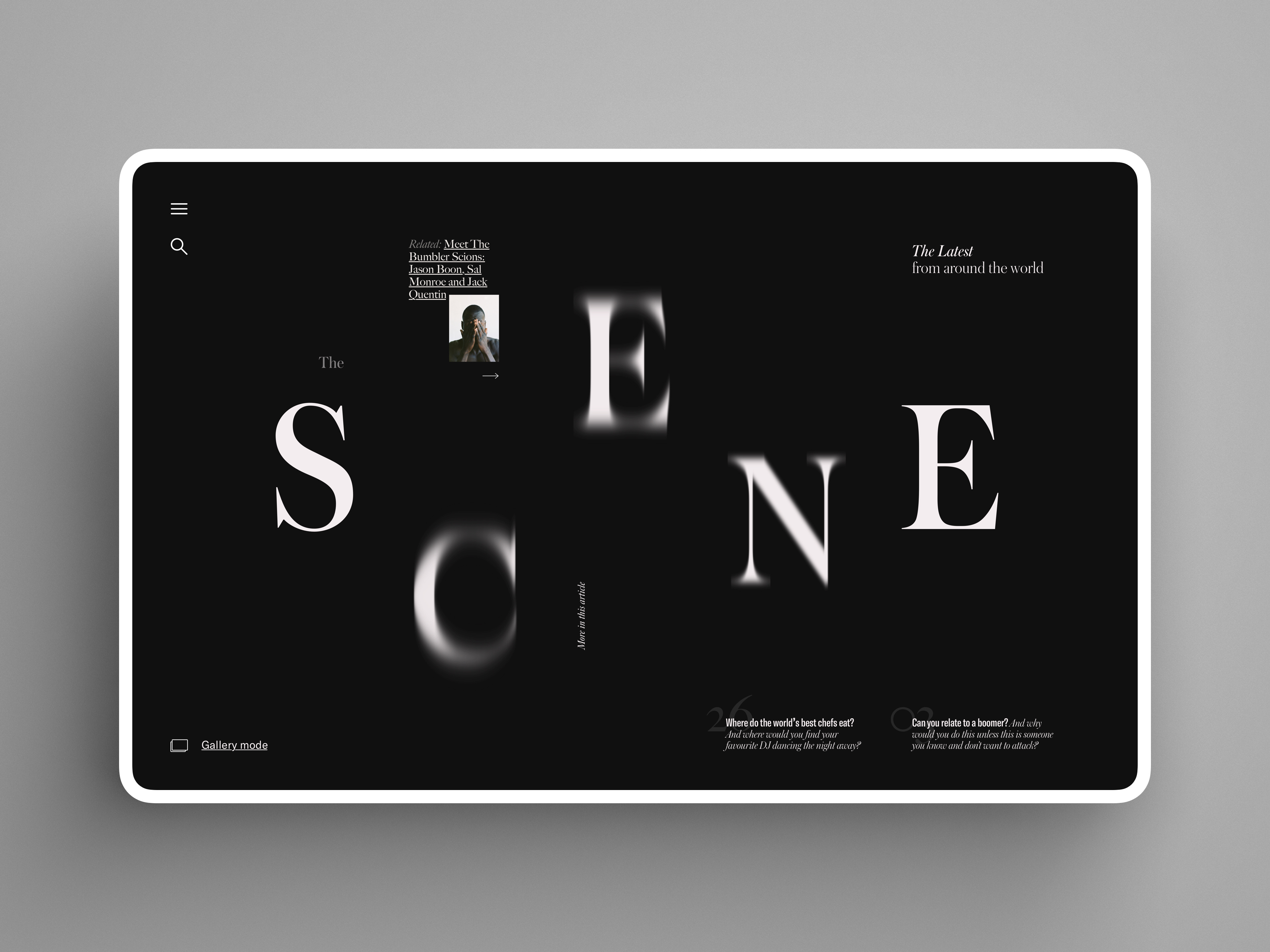 Example of Scene Section