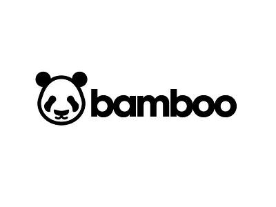 Bamboo Panda Logo bamboo black and white brand brand identity branding identity design illustration logo logomark logotype panda panda logo typography