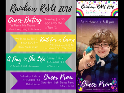 Lambda Rainbow ReVU 2018 part 1 facebook cover poster design snapchat filter vanderbilt