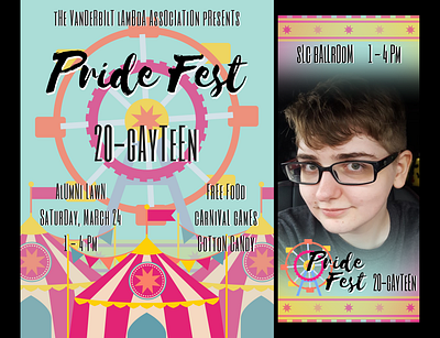 Lambda Pride Fest 2018 poster design snapchat filter vanderbilt