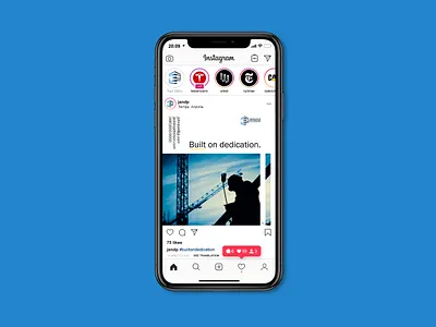 JP Instagram Mock Up 3 branding conceptual construction identity identitydesign instagram instagram post logo
