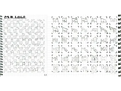 MH Logo Sketch Exploration branding draft drawing identity logo sketch