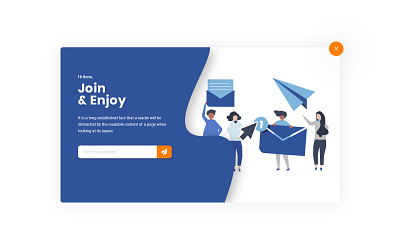 subscribe popup design ui ux web