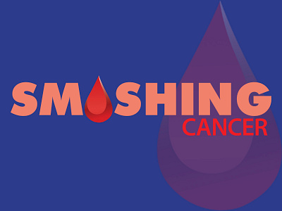 Smashing Cancer Logo branding design illustration logo vector
