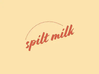 Logo Design—spilt milk branding design illustration logo design vector