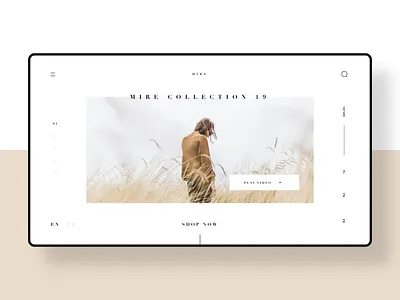 Fashion Website Concept app branding design fashion fashion website identity minimal typogaphy ui ui design web design landing page website