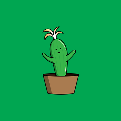 Cute Baby Cactus adobe illustrator design digital flat design flat illustration illustartion illustartor illustration illustration art logo logo design logodesign logos minimalist minimalistic vector vector art vector illustration