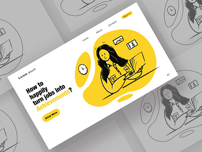 Turn jobs into Achievements? art character banner banner ad banner design cartoon render character design character design in illustrator design digital art girl illustration graphic art graphic design graphic illustration illustration saurabh singh rajput shreyansh saurabh sketch sketchbook