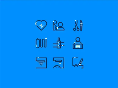 Healthcare icons healthcare icon set linework ui