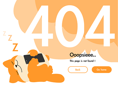 Meoww 404 404page cat dailyui drawing