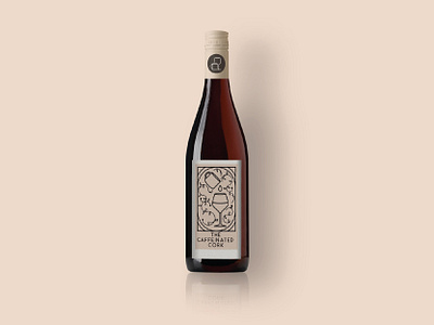The Caffeinated Cork brand branding coffee coffee logo design graphic design graphics illustration logo logo design wine wine logo