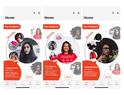 Using Adobe XD my first interaction design by creating carousel animation app branding design interaction design logo typography ui ux ux design vector