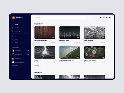 Youtube Redesign 1/3 app concept design desktop macbook movie redesign ui ui design ux web youtube