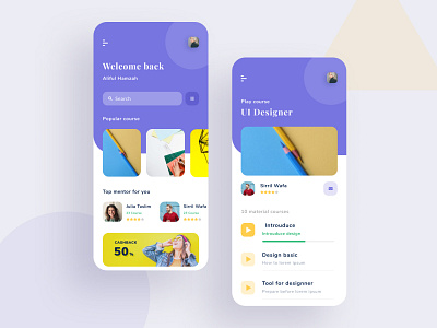 Course app android app course courses design dribbble elearning inspiration ios ui ui ux ux