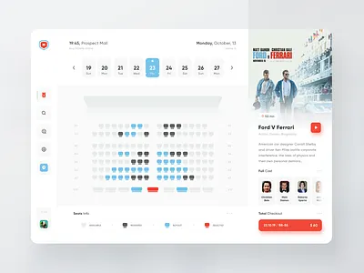 Buying Movie Tickets Online Service app buy clean event minimal mobile movie planner schedule tickets ui ux web