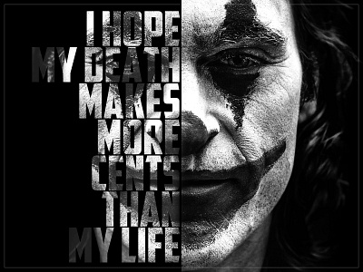 Joker Poster adobe adobe photoshop art art direction comics dc film illustrator joker marvel movie poster photography poster type typography