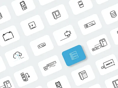 Technology Icon Pack icon illustration logo radio technology icons vector