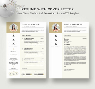 Resume Template / CV clean resume creative resume curriculum vitae cv cv template download free modern modern resume professional resume resume template template