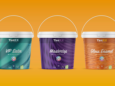 TintEX Paint Packaging branding bucket design paint product design