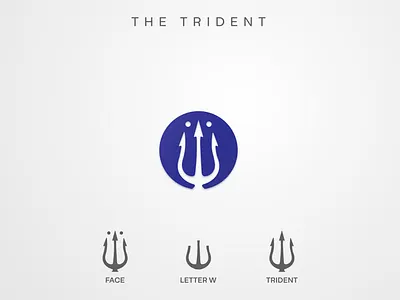 Letter W | Daily Logo Challenge #4 art branding colorful creative dailylogochallenge design graphic icon illustration logo minimal ocean poseidon sea trident underwater water