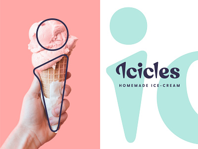 Ice-Cream Brand Concept basket brand identity branding bucket cone icecream icicles kandy lettering logo logotype packaging pastel sorbet sweet type typography wallsign