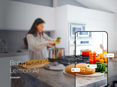 Baby Lemon AI ai app baby design food food app ui interface meal meal prep minimal mobile scan ui ux