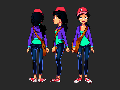 Brand mascot for smart media Sri lanka brand mascot branding charecter design communication concept digital arts girl character illustration sticker design style ux
