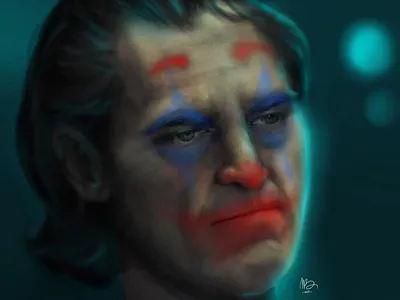 Joker - Joaquin Phoenix digital art digital portrait illustration procreate