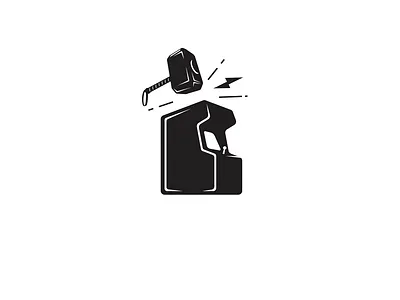 GAME AND FORGE LOGO CONCEPT branding design forge game gaming logo illustration logo vector