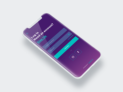 LogIn in mobile app aplication app colors design design system designer font form gradient input login mobileapp softwarehouse textfields ui ux uxui