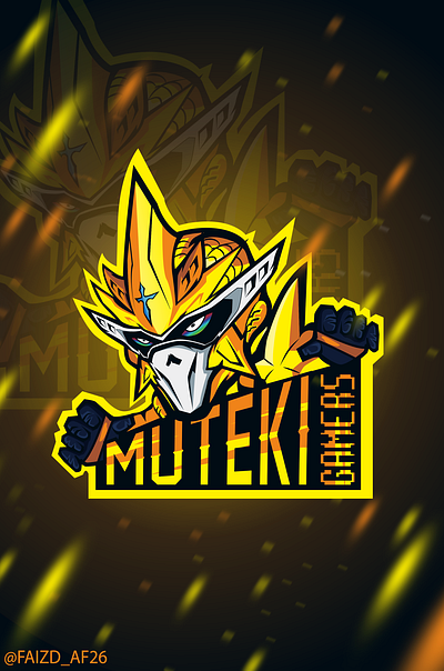 Muteki Gamers - E sport logo design e sport illustration logo