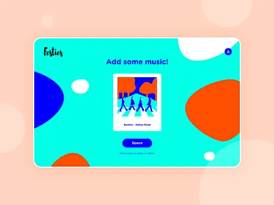 Festies! colorful illustration music ui design