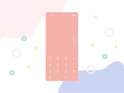 Daily UI #4 - Calculator calculator calculator app challenge daily 100 challenge daily ui challenge dailyui dailyui004 dailyuichallenge minimal modern pastel ui