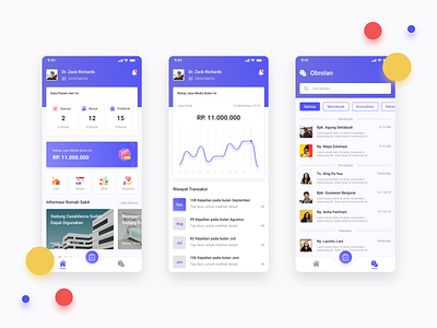 Doctor - Mobile App android android app blue clean doctor exploration ios ios app minimal simple ui ui design uiux ux ux design visual design