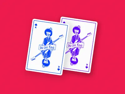Dee Dee King Playing Card design illustration punk punkrock questioneverything ramones vector weekly challenge weekly warm up