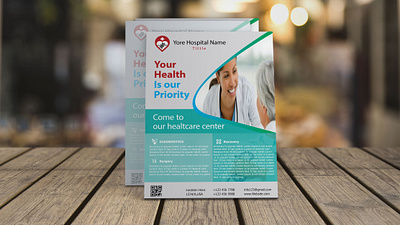 Medical Flyer Design business card design colorful design illustration minimalist simplistic ui