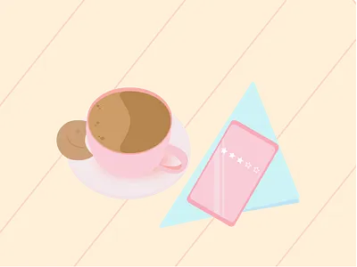 S3E1: Nosedive black mirror blue brown coffee cookie flat design netflix nosedive pink rating smile