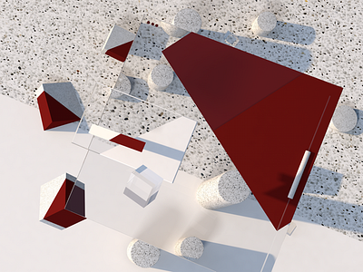 UI Structure 3d art blocks cinema4d frontend interface modular ui