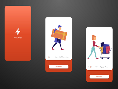 Mobile Electricity-1 app design illustration invision invisionapp mobile app design ui ux