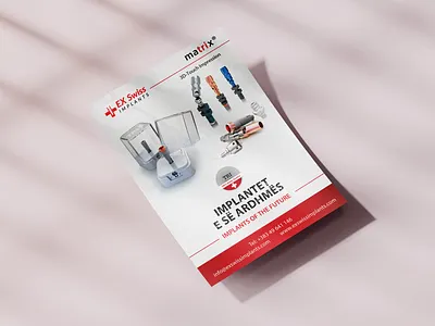 EX Swiss IMPLANTS flyer dentist dentist logo design designer flyer flyer design flyer template future graphic graphicdesigner graphicdesigners implant matrix product switzerland tooth