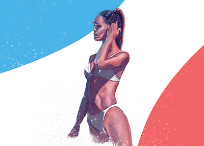 Summertime illustration photoshop