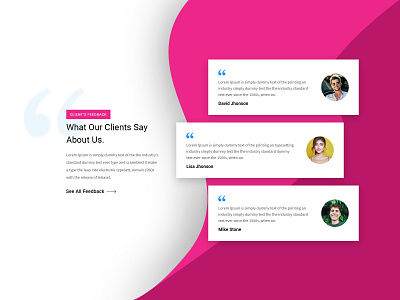 testimonials design testimonial typography web