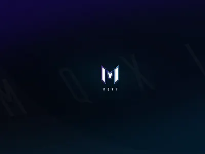 Mqxi Branding - Logo branding clean dark design gradient logo typography vector